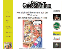Tablet Screenshot of gamsbart-trio.de